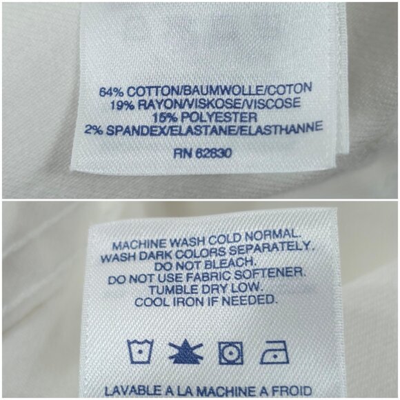 LANDS END WHITE DENIM JACKET WOMEN'S SIZE XS EMBROIDERED BLUE HUMMINGBIRD BUTTON - Picture 16 of 16